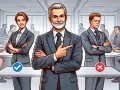 Doświadczony socjolog ocenia kandydatów. Po lewej zaznaczono zielonym ptaszkiem, po prawej czerwonym krzyżykiem.