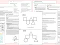 Karta A i B z figurami geometrycznymi do ćwiczenia komunikacji werbalnej i niewerbalnej.
