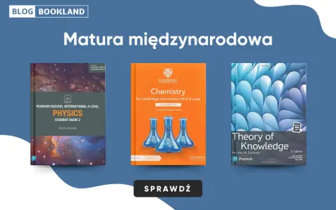 Książki do przygotowania do matury międzynarodowej: Physics, Chemistry, Theory of Knowledge.