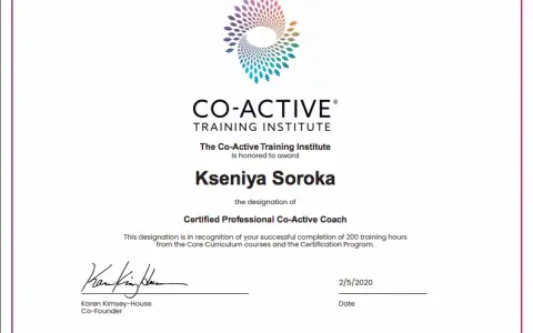 Co-Active Coaching Institute: Jak zdobyć renomowane certyfikaty coachingu