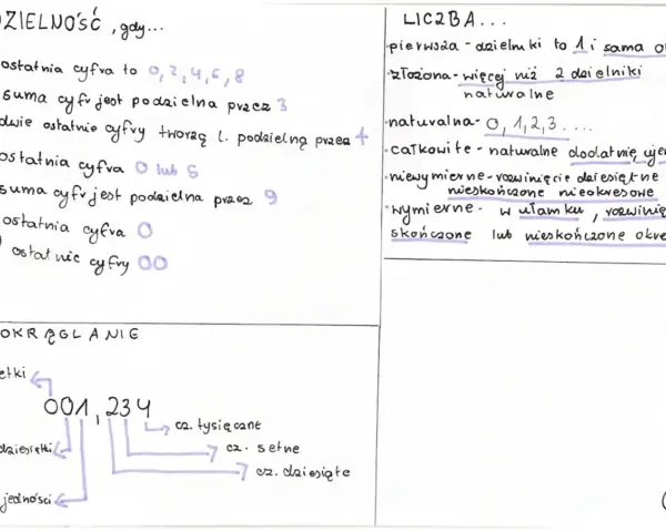 Podział liczby, zasady podzielności i zaokrąglanie – to matematyczne zagadnienia, które przypominają lekcję z epoki "Zbrodni i kary".