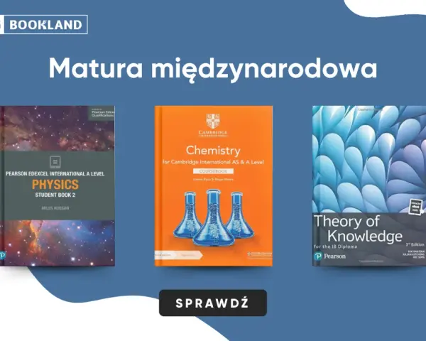Książki do przygotowania do matury międzynarodowej: Physics, Chemistry, Theory of Knowledge.